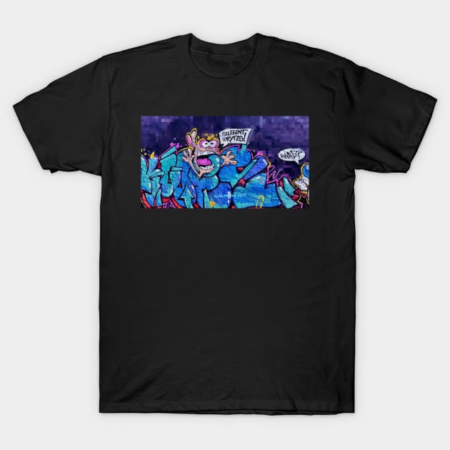 Screaming Graffiti Wall T-Shirt by Kater